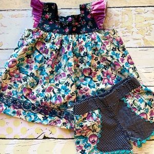 Floral Shabby + Shorties Set